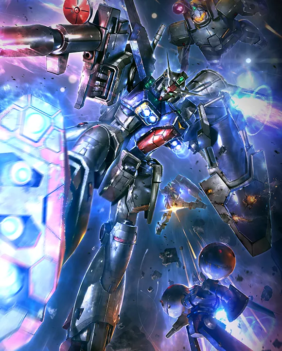 Gundam GP01-Fb card art from Stardust Trails