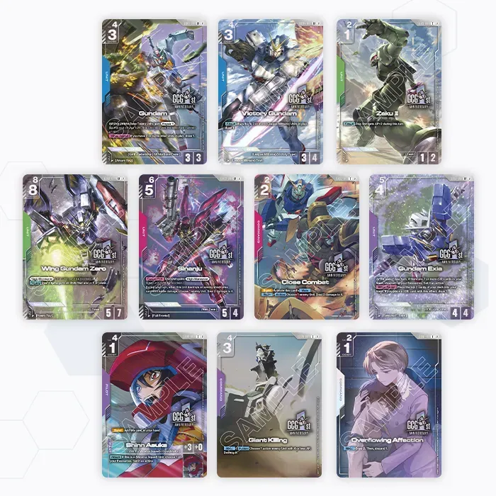 GUNDAM CARD GAME 1st Anniversary Set
